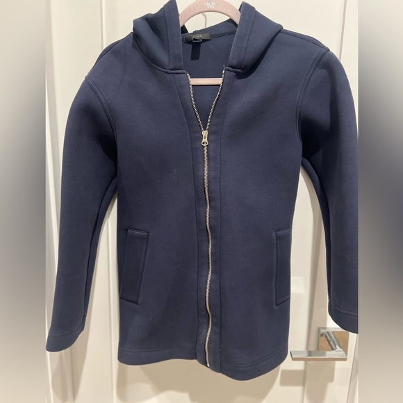 J. Crew Scuba Neoprene jacket - navy blue size XXS - Picture 3 of 9